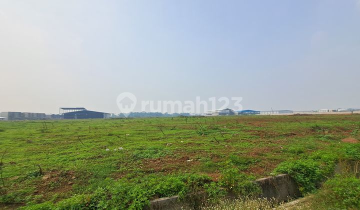 Tanah Lahan Industri 5000M2 Dalam Kawasan Aman di Legok Tangerang Bentuk Bagus Hadap Selatan.
