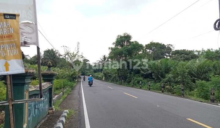 Tanah Pinggir Jalan Utama Turi Tempel Kawasan Bisnis 2