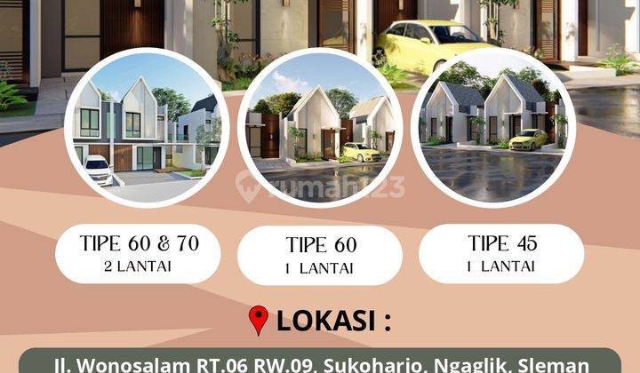 Dijual Rumah Cantik 2 Lantai Siap Bangun Lokasi Dekat Kampus Uii 1