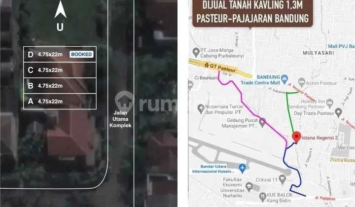 Tanah di Pajajaran, Bandung SHM 104,5 m² 2