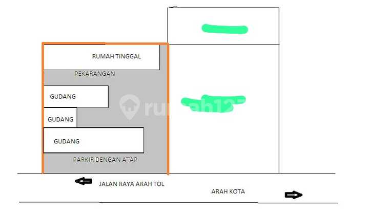 Rumah Gudang di Otista, Subang 320 M Bagus SHM 1