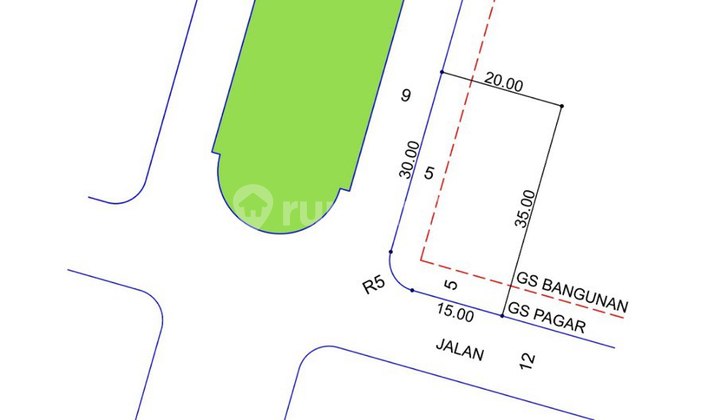 TERMURAH Kavling Dian Istana Hadap Selatan dan Barat