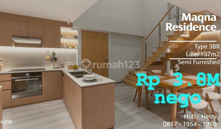 Apartemen Magna Residence 2lt 3BR Semi Furnished Siap Huni. 16096 1