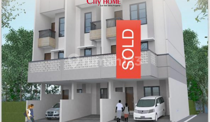 For Sale New 3-Story House - Strategic Location West Jakarta