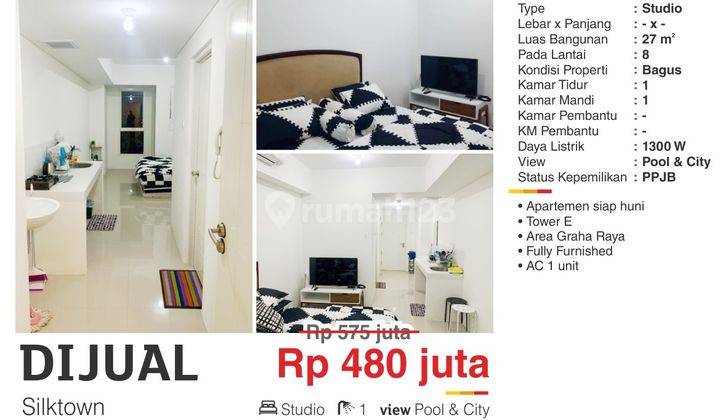 Dijual Apartemen Silk Town Alexandria Tower Graha Raya, Bagus Siap Huni Furnished 1