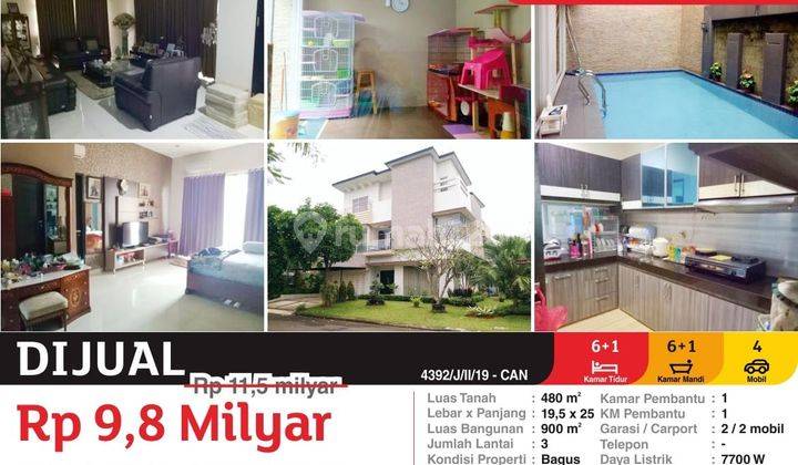 Dijual Rumah 3 Lantai Bagus Furnished SHM di Sutera Buana Alam Sutera Siap Huni  1