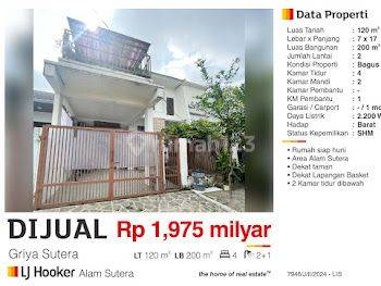 Dijual Rumah Griya Sutera Alam Sutera 2 Lantai Murah Bagus Siap Huni Kamar Bawah Ada 2 1