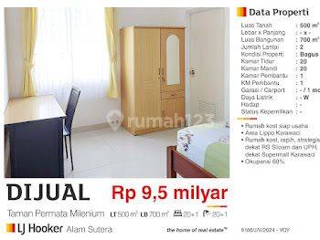 Dijual Rumah Kost Ta,man Permata Milenium Lippo Karawaci Tangerang Dekat Sekolah, Universitas Uph , Rs Siloam Hospital, Super Mall , Gereja St Helena  1