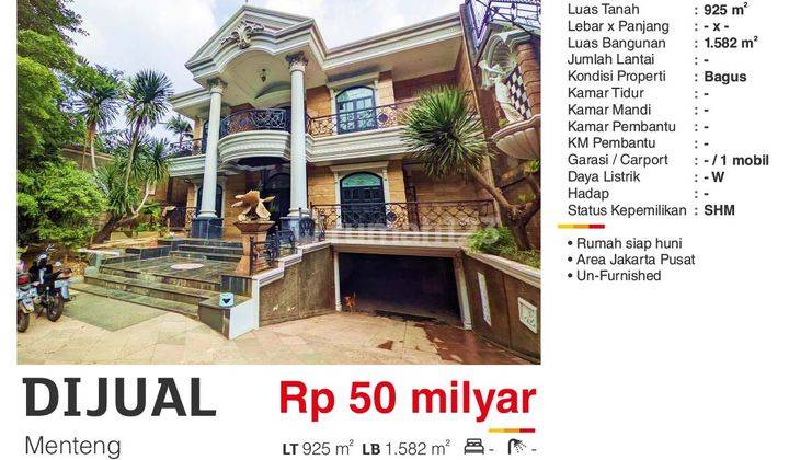 Dijual Rumah 3 Lantai Menteng Jakata Pusat Bagus Mewah Siap Huni SHM  2