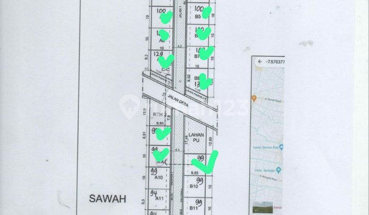 30 Unit Kavling Siap Bangun Dalam Cluster Hanya 1 Menit Ke Luwes Gentan 2