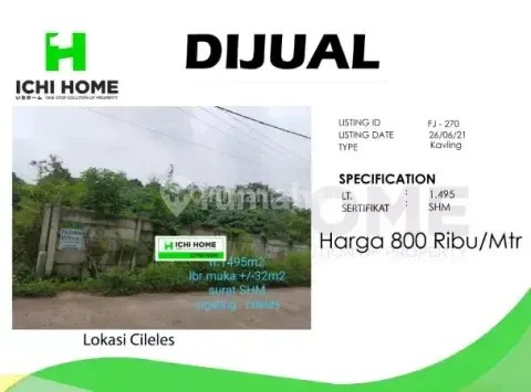 Tanah Pinggir Jalan Cigaling Cileles Tangerang 2