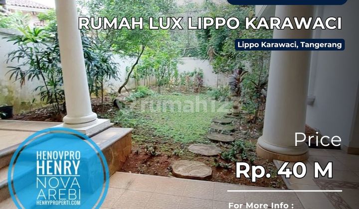 RUMAH LUX TAMAN GOLF LOKASI ELIT AREA GOLF LIPPO KARAWACI RUMAH LUX TAMAN GOLF LOKASI ELIT AREA GOLF LIPPO KARAWACI