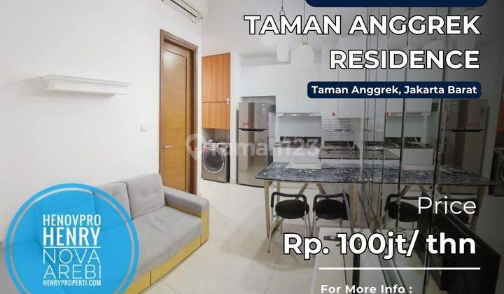 Taman Anggrek Residence Unit 1Br+Study Full Furnish Mid Floor 1