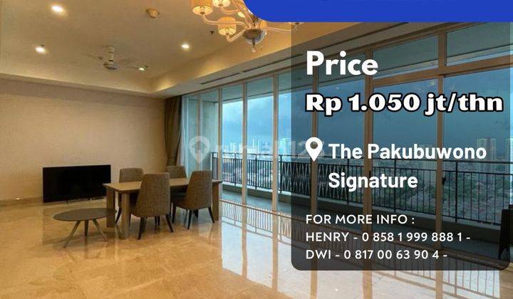 Pakubuwono Signature 4br+1 Study Luxury Unit Mid Floor City View 1