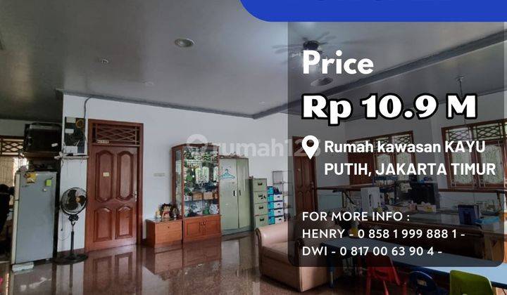 Turun Harga Dijual Cepat Rumah 3 Lantai Siap Huni di Kayu Putih 1