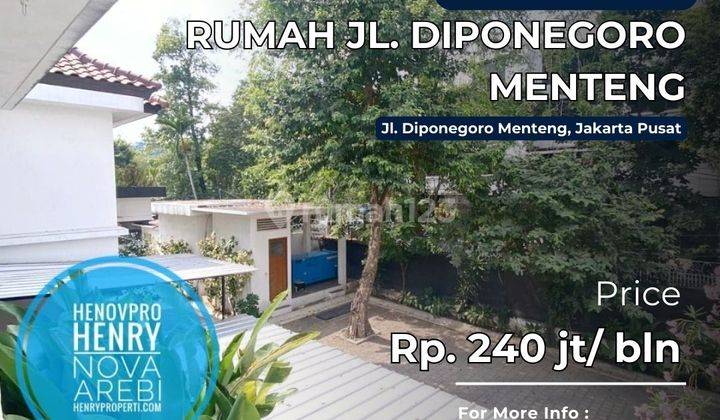 Rumah Jl. Diponegoro Menteng, Bisa untuk Komersil 1