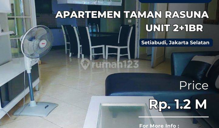 Dibawah Njop Taman Rasuna Unit 2+1BR Epic View Turun Harga 1