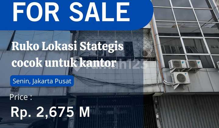 Ruko di Lokasi Strategis, Cocok Untuk Kantor, Di Pusat Kota JKT