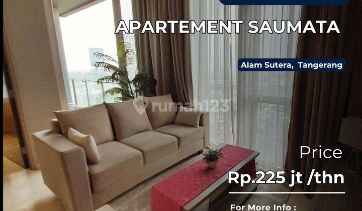 Apartemen Saumata Unit 2+1BR Full Furnish Best City View 1