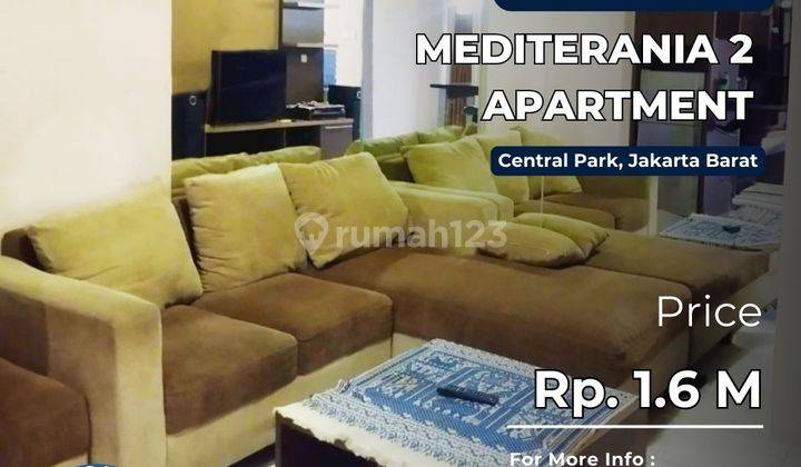 Turun Harga Mediterania 2 Unit 3BR Full Furnish Best Tribeca View 1