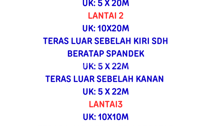 Di sewakan ruko 250 juta pertahun 1