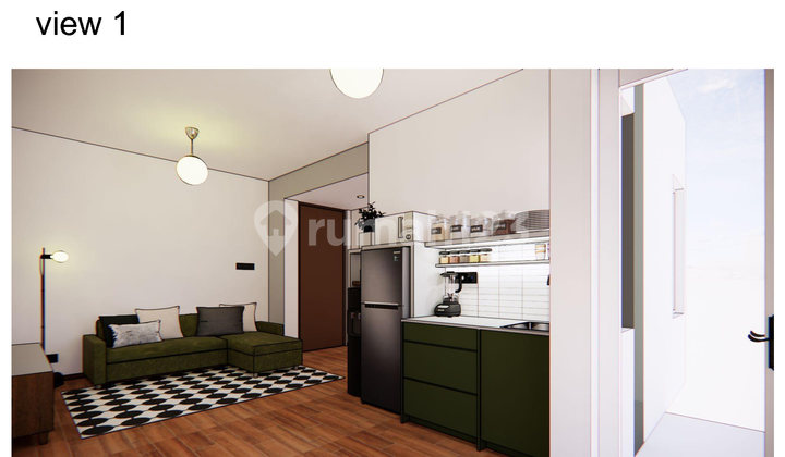 Jual Unit Apartemen Sudirman Park [2Br = 1Br]