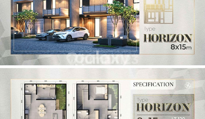 JUAL RUMAH BARU MODERN MINIMALIS 2 LANTAI CENTRAL PARK MERR 2