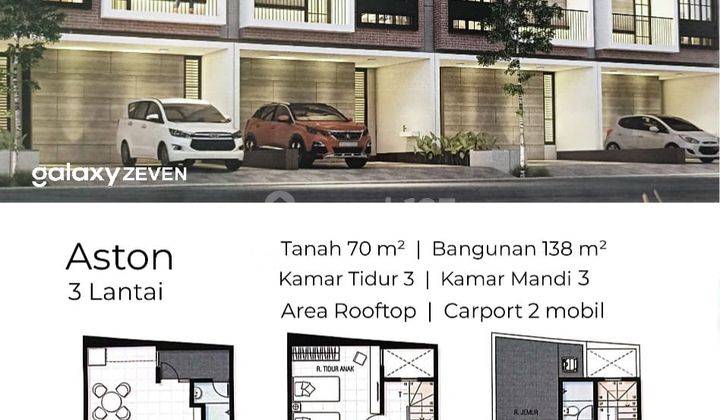 Jual Rumah Baru Scandinavian 3 Lantai + Rooftop Pantai Mentari 2