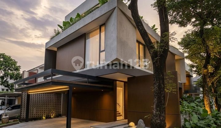 Rumah Modern 3 Lantai Posisi di Hook Cluster Elite Foresta BSD di Rancang oleh Arsitek Lengkap dengan Lift, BSD City