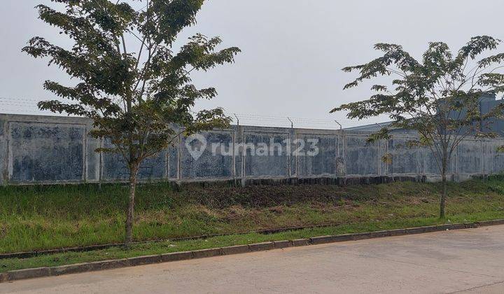 Tanah persegi/kotak, tinggi 1m diatas jalan, zona Industry, siap bangun 4