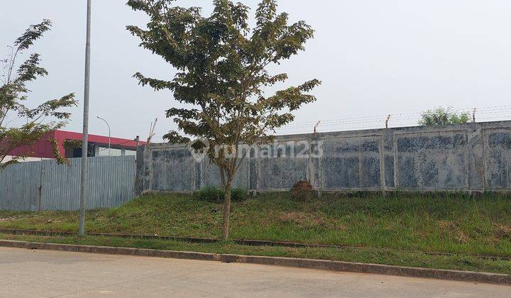 Tanah persegi/kotak, tinggi 1m diatas jalan, zona Industry, siap bangun 5