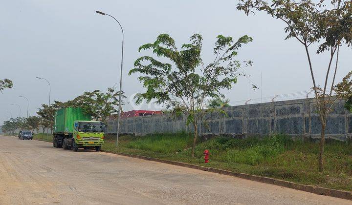 Tanah persegi/kotak, tinggi 1m diatas jalan, zona Industry, siap bangun 9
