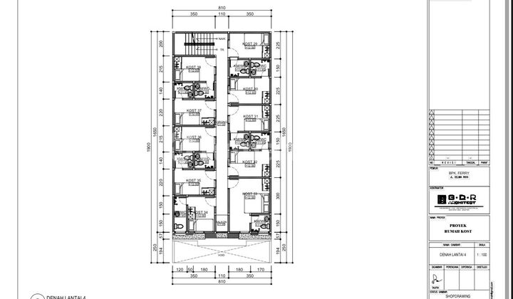 For Sale 5-Storey Boarding House Under Construction in Tomang 28 Rooms 2