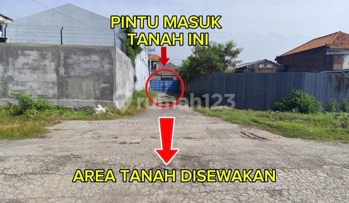 Disewakan Murah Tanah Uruk Padat di Raya Sedati Gede Sidoarjo