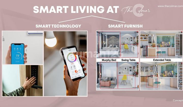 Apartemen Mewah Moderen 2br di The Colmar Surabaya Barat 2