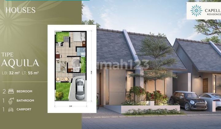 Dijual Rumah Baru Minimalis Di Capella Residence Menganti Gresik 2