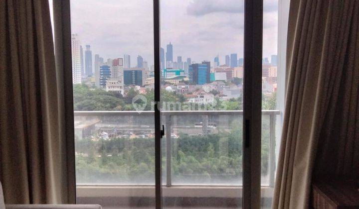 CTB/Condo Beech 99m,Elegant,hommy dan best view city. Apartemen Taman Anggrek Residences 2 Kamar Tidur Bagus Furnished