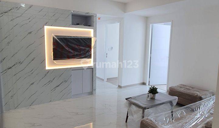 Kondo Unit sudut,88m,new dijadikan KT 3+KM2 bagus,luxury n hommy Apartemen Taman Anggrek 3 Kamar Tidur Baru Furnished