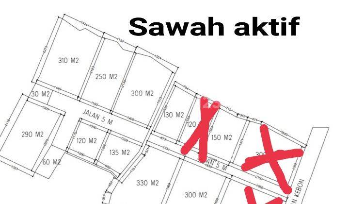 Tanah 150m2 Lingk villa di Buduk dekat Tumbak Bayuh Pererenan  9