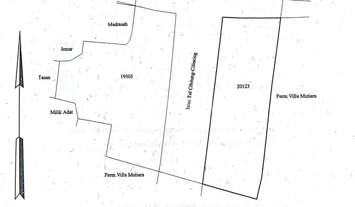 Tanah Datar Matang Zona Kuning Siap Bangun Bebas Banjir Cibitung