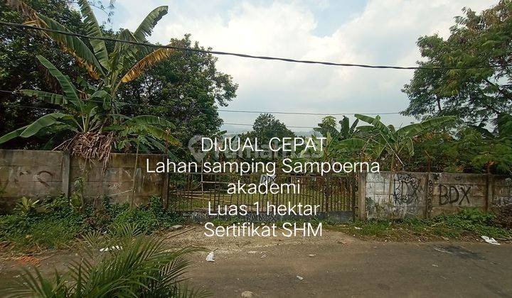 DIJUAL Lahan strategis samping Sampoerna akademi Sentul city, SHM 2