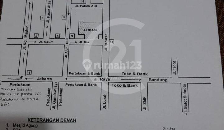 Dijual Rumah Hitung Tanah Pusat Kota Cimahi Alun Alun