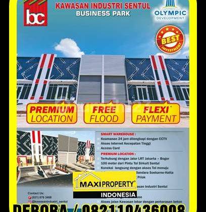 Gudang Industri Kosmetik,makanan,minuman,vape, Workshop Di Sentul 2