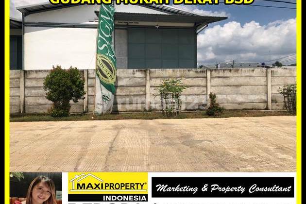 Gudang Industri Dekat Bsd, Inden 8 Bulan, Bebas Banjir,cont 40 Ft 4