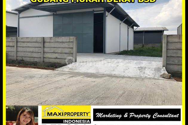 Gudang Industri Dekat Bsd, Inden 8 Bulan, Bebas Banjir,cont 40 Ft 5