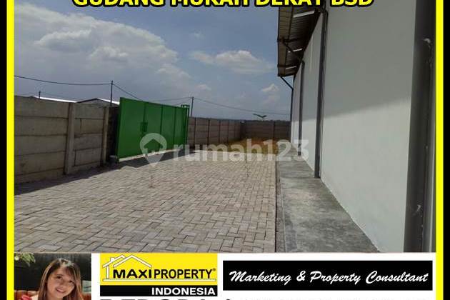 Gudang Industri Dekat Bsd, Inden 8 Bulan, Bebas Banjir,cont 40 Ft 14