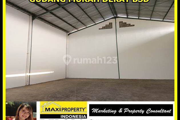Gudang Industri Dekat Bsd, Inden 8 Bulan, Bebas Banjir,cont 40 Ft 1