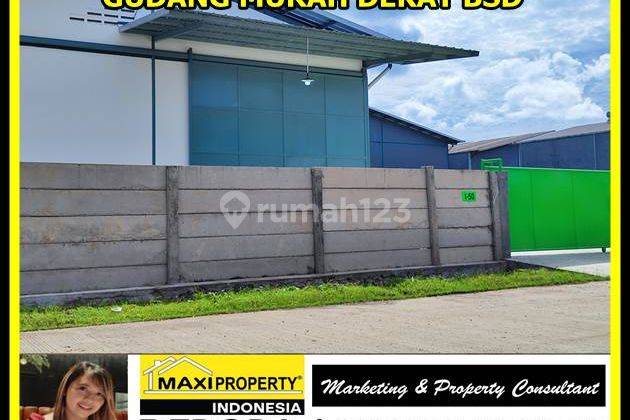 Gudang Industri Siap Pakai Dekat Bsd,bebas Banjir,akses Cont 40ft 16