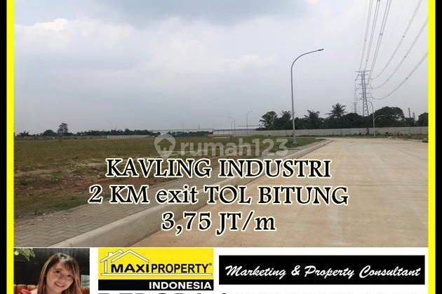 Tanah Industri 2 Km Exit Tol Bitung, Kawasan Rapi,container 40 Ft 3