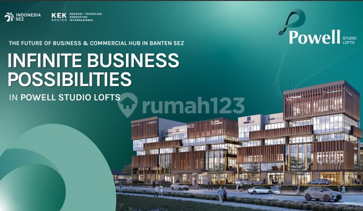 Powell Studio Loft 5 floors intended for Health Business in BSD